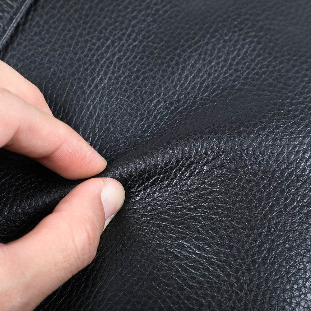 Black Leather Bookbag | DÔME - Image 16