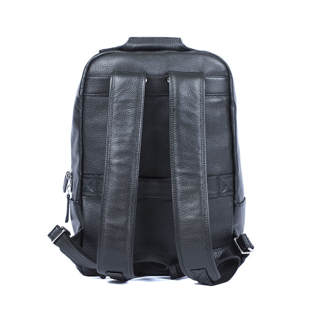 Black Leather Bookbag | DÔME - Image 3
