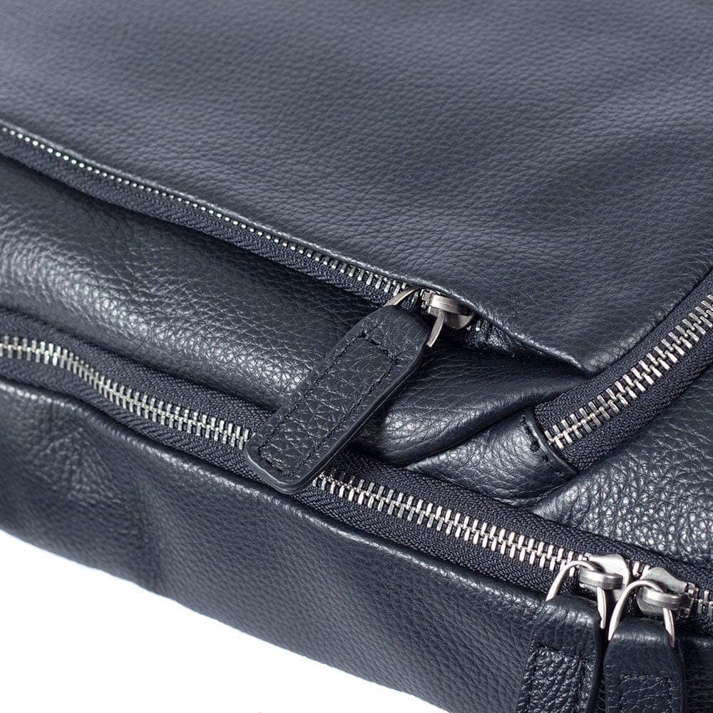 Black Leather Laptop Backpack | STEELE - Image 14