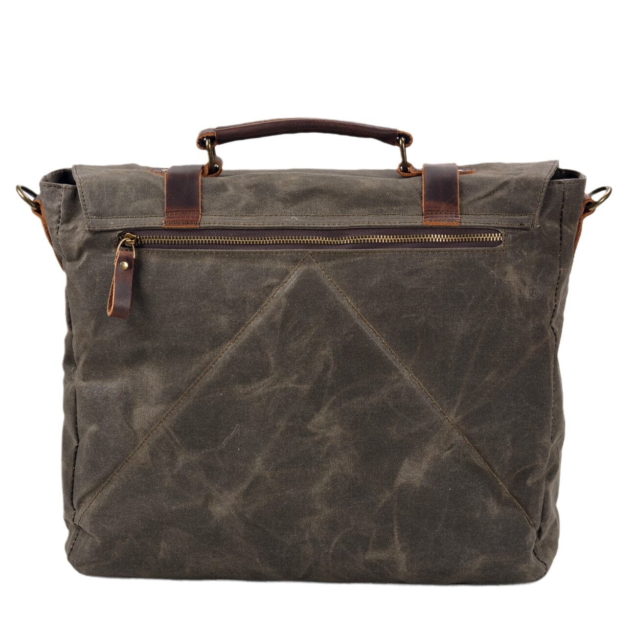 Canvas and Leather Messenger Bag | ORLANDO - Image 7
