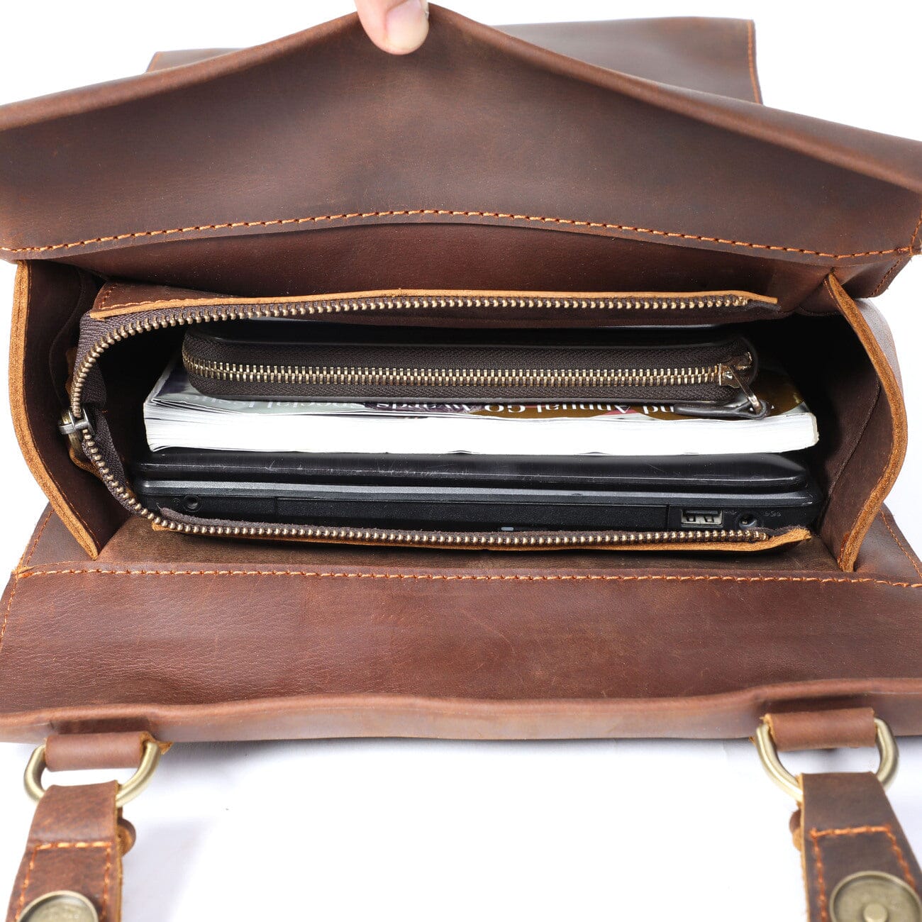 Full Grain Leather Backpack | KAPLAN - Image 13