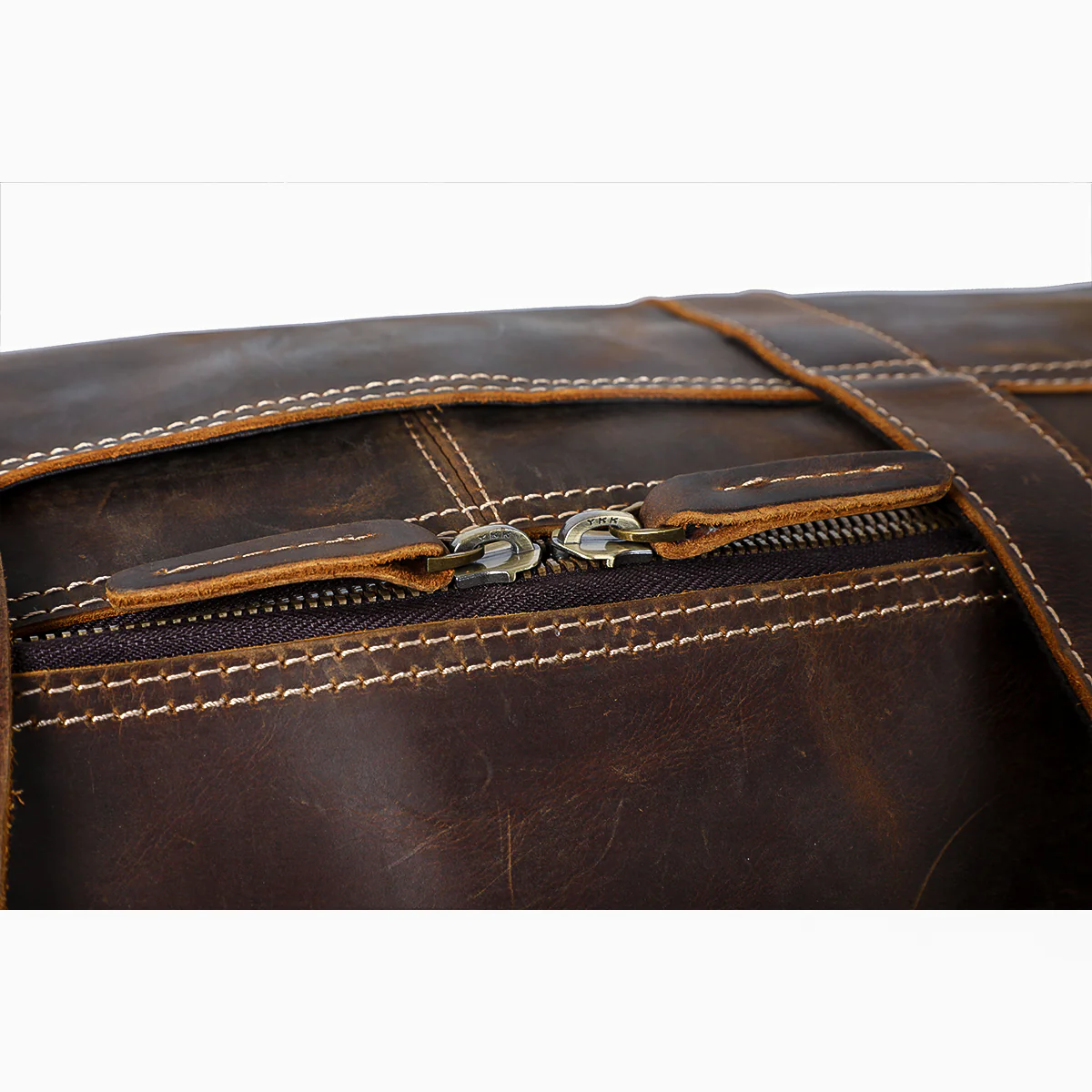 Large Leather Holdall | ASUNCION - Image 11