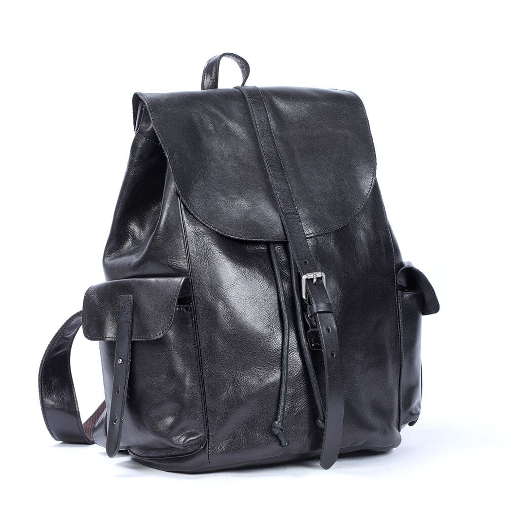 Small Black Leather Backpack | WALTER - Image 2