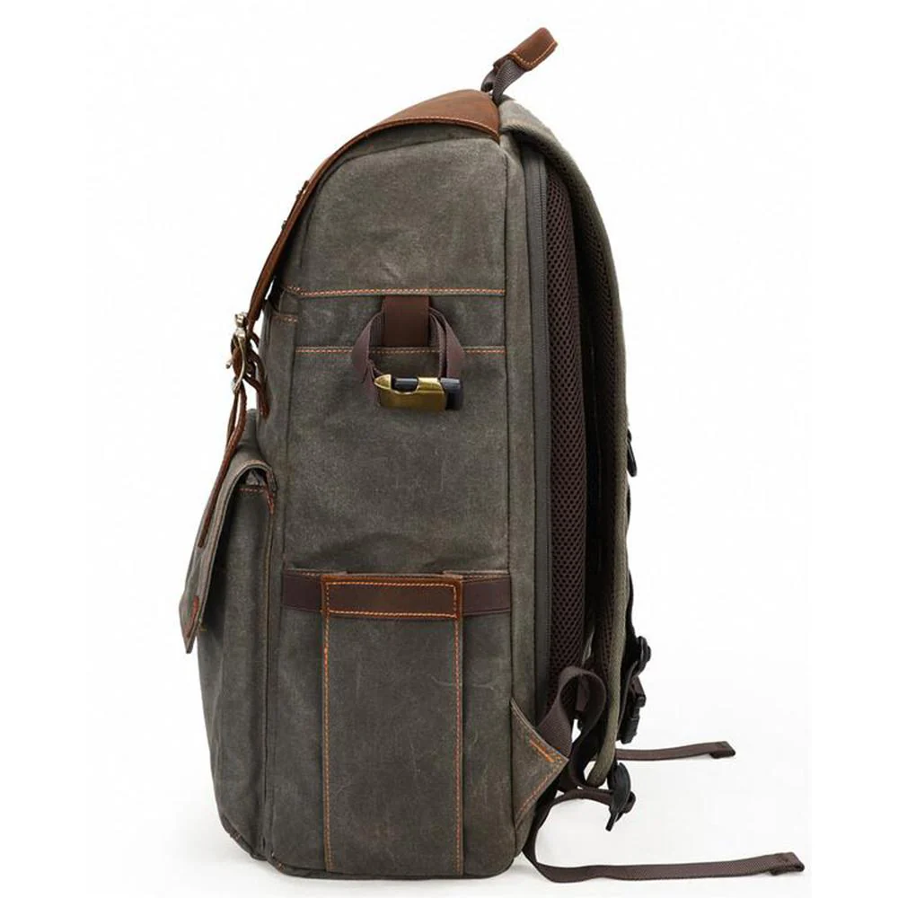 Waxed Canvas Camera Backpack | ALGONQUIN - Image 17